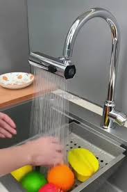 Faucet kitchen رشاش متعدد الوظائف من الفولاذ المقا