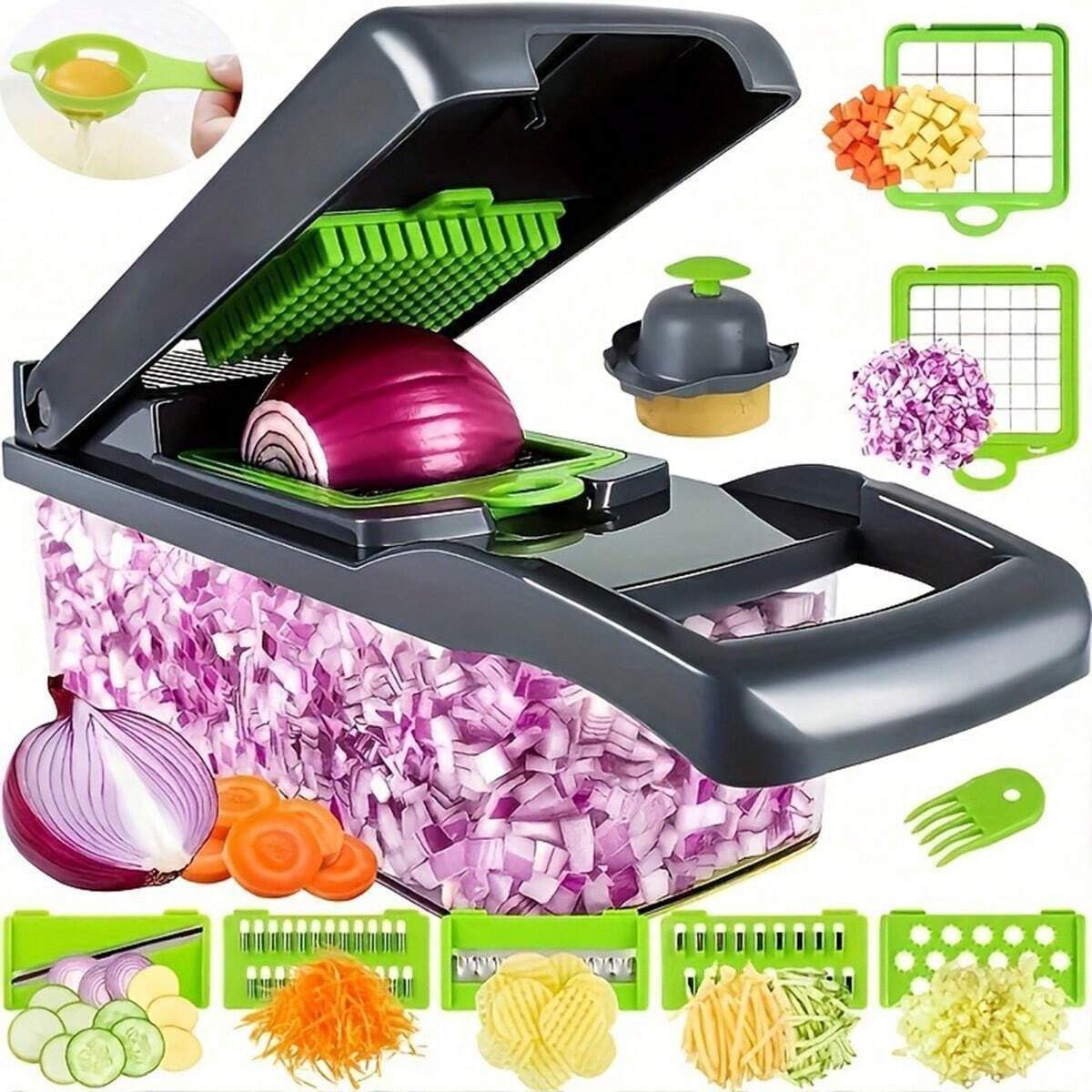 Coupe Legumes Multifonctions 16 en 1 قطاعة خضراوات متعددة الوظائف 16 في 1