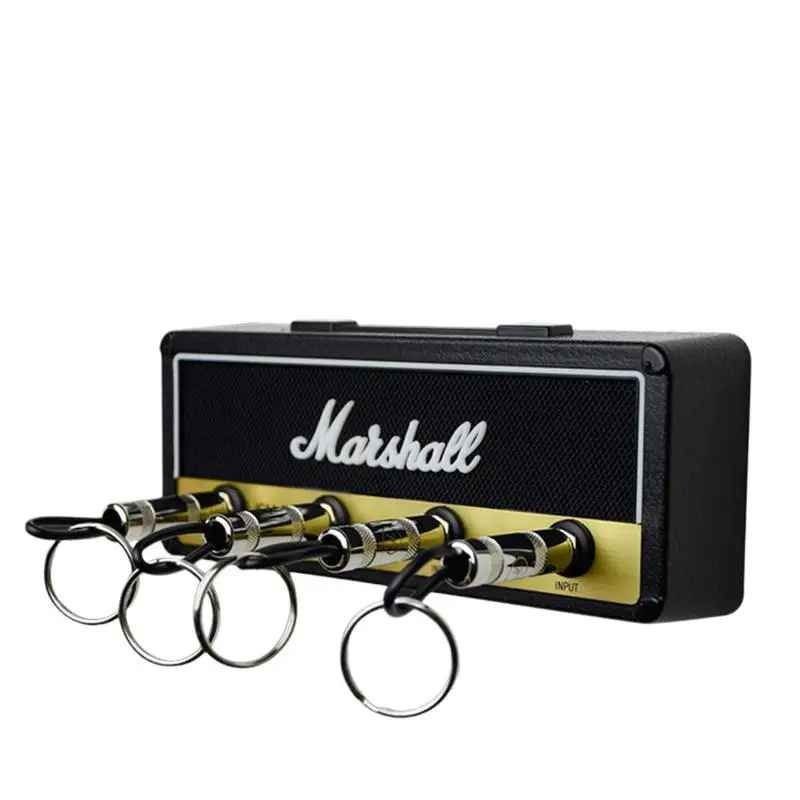 Marshall Porte-clés mural pour clés de guitare avec 4 porte-clés et kit de montage mural