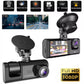 Caméra embarquée, enregistreur de trafic de bord 3 voies Super HD 1296p avec application mobile et Wi-Fi كاميرا أمامية للسيارة، مسجل حركة مرور مدمج فائق الوضوح بدقة 1296 بكسل