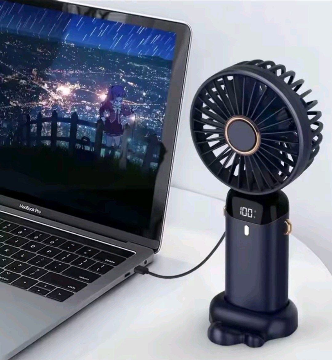 Ventilateur Portable, Mini Ventilateur de Poche مروحة محمولة، مروحة جيب صغيرة، قابلة لإعادة الشحن عبر منفذ USB، 5