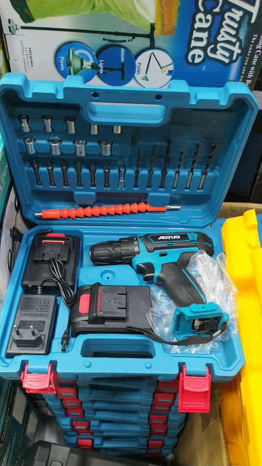 2en1 Perceuse et Visseuse 36V Sans Fil Avec 2 Batteries