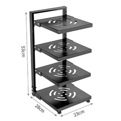 منظم أواني ومقالي قابل للتعديل بأربع طبقات Organisateur de casseroles et poêles réglable à 4 niveaux