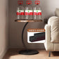 طاولة شاي دائرية عصرية طاولة جانبية متنقلة Table à Thé Moderne Ronde Table d’Appoint Mobile pour Salon
