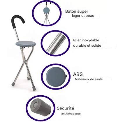 كرسي عكاز خفيف بثلاثة ارجل