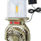 Ventilateur de camping solaire avec lampe rechargeable HB-F718W Camping Fan Light مروحة تخييم تعمل بالطاقة الشمسية قابلة لإعادة الشحن