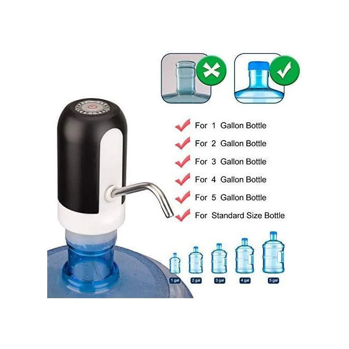 مضخة ماء كهربائية قابلة للشحن موزع أوتوماتيكي للزجاجات Pompe à eau électrique rechargeable