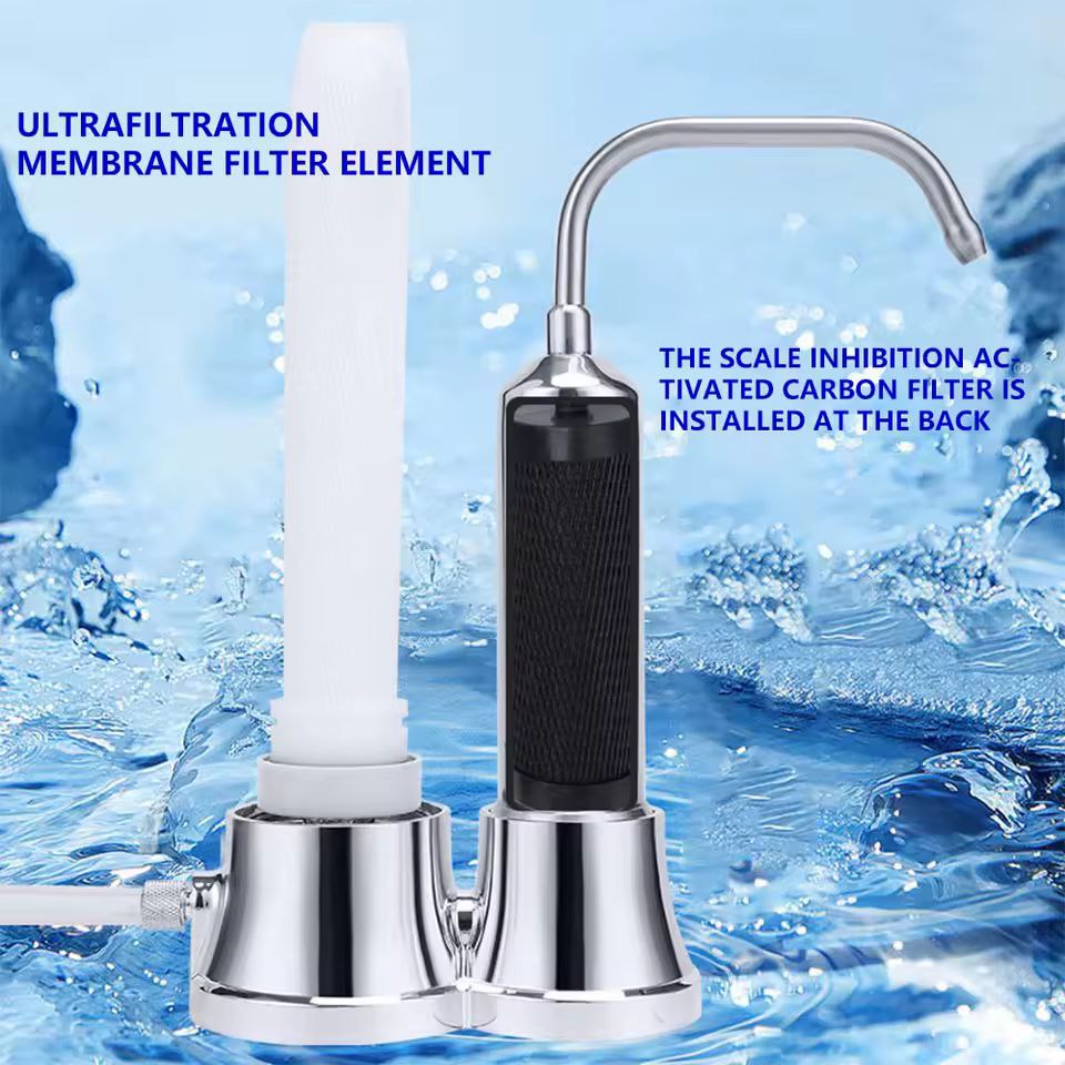 Machine de filtration d'eau en acier inoxydable, filtre à eau du robinet Mineral water purifier