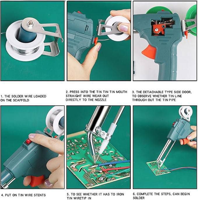 مكواة لحام كهربائية من نوع المسدس مع تغذية تلقائية Fer à souder type pistolet GT10
