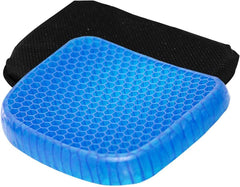 Coussin orthopédique de gel nid d'abeille respirable et confortable وسادة مقعد جل لتقويم العظام مسامية ومريحة