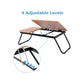 طاولة كمبيوتر محمول قابلة للطي مع وظائف متعددة Table de lit Support réglable et pliable, en MDF et métal
