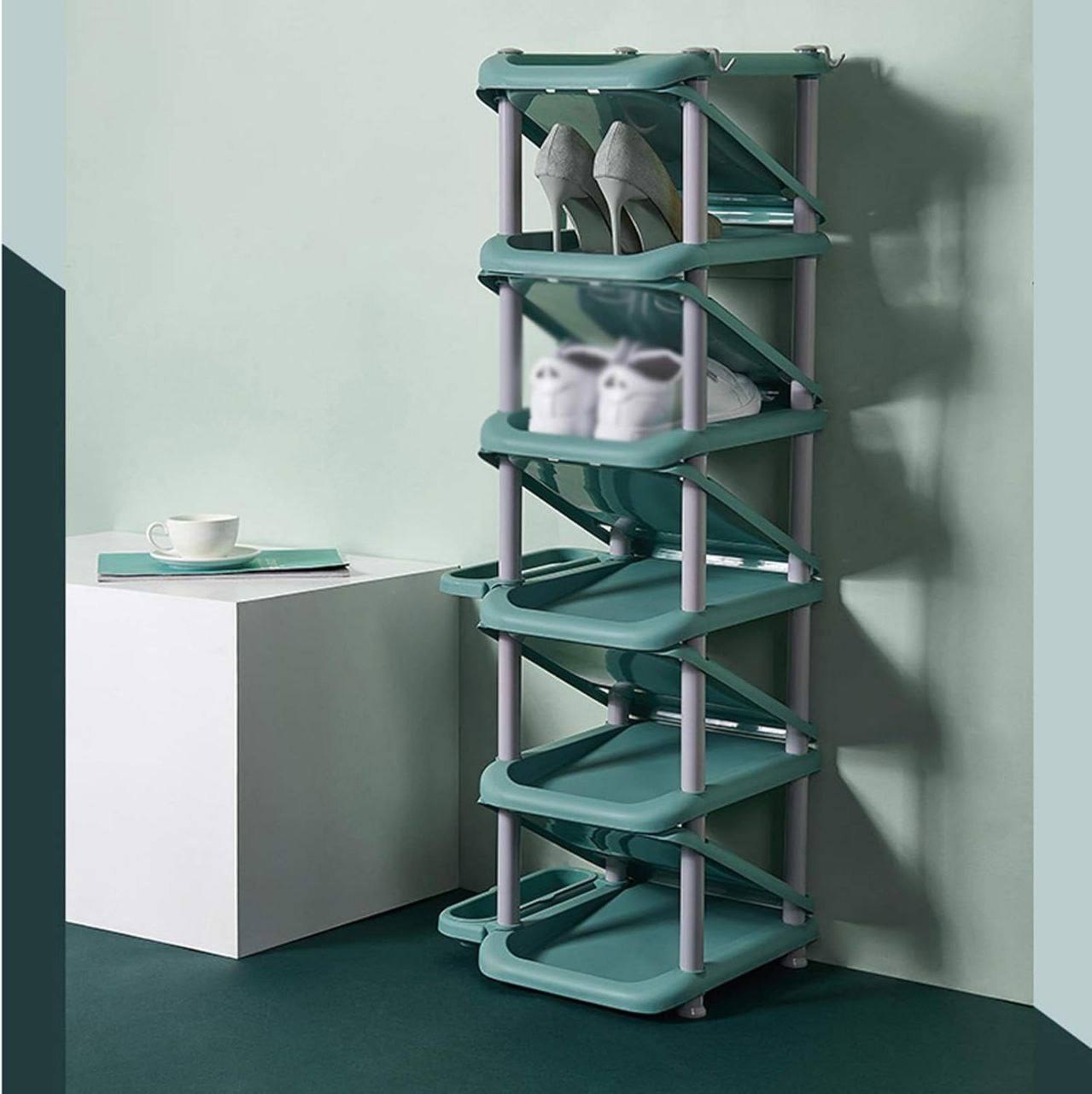 Étagère à Chaussures Verticale à Plusieurs Niveaux رف أحذية رأسي متعدد الطبقات