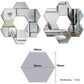 Miroirs autocollants en acrylique argenté 6PCS