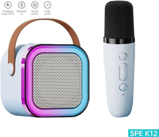 مكبر صوت بلوتوث K12 ممتاز مع ميكروفون كاريوكي احترافي صغير Haut parleur K12 Bluetooth haut de gamme petit microphone karaoke professionnel