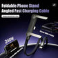 سلك شحن فائق السرعة 240 واط شاحن هاتف 2 في 1 Chargeur de téléphone 2 en 1, support invisible