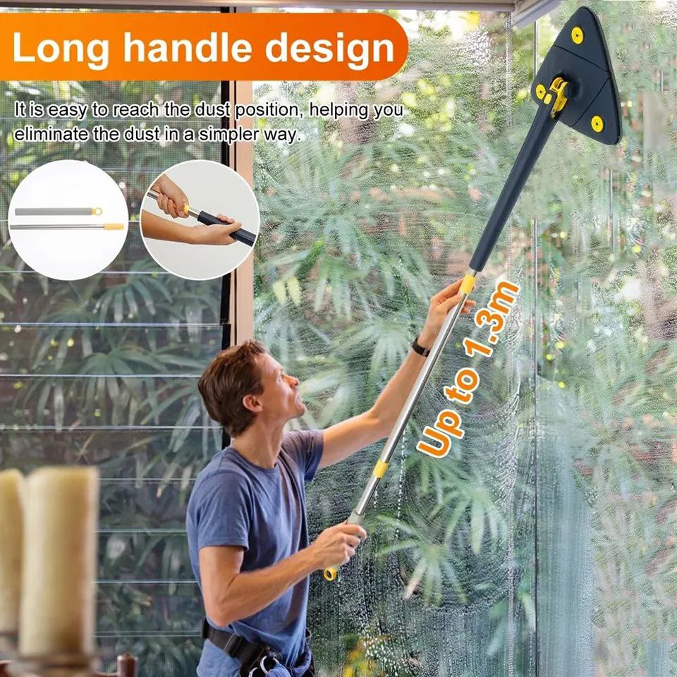 ممسحة تنظيف قابلة للتعديل بزاوية 360 درجة Rotatable adjustable Cleaning Mop