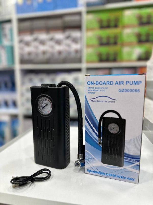 ON-BOARD AIR PUMP GZ000066 Compresseur d'air portable sans fil rechargeable ضاغط هواء محمول لاسلكي قابل لإعادة الشحن