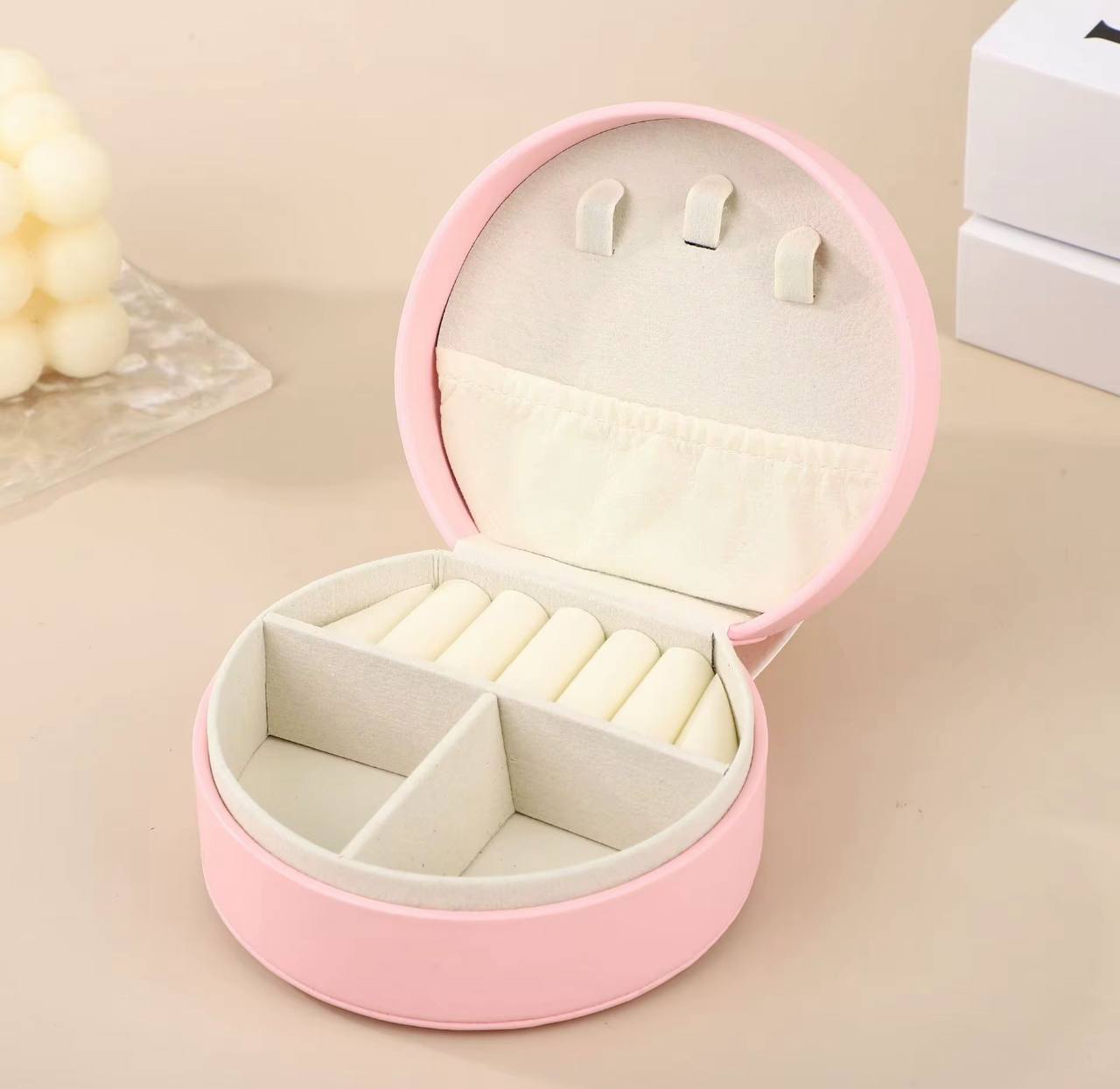 Boîte à bijoux créative et portable صندوق مجوهرات إبداعي وقابل للحمل