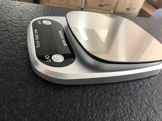 Balance de cuisson électronique numérique LCD, 10kg, argent ميزان طهي إلكتروني رقمي بشاشة LCD