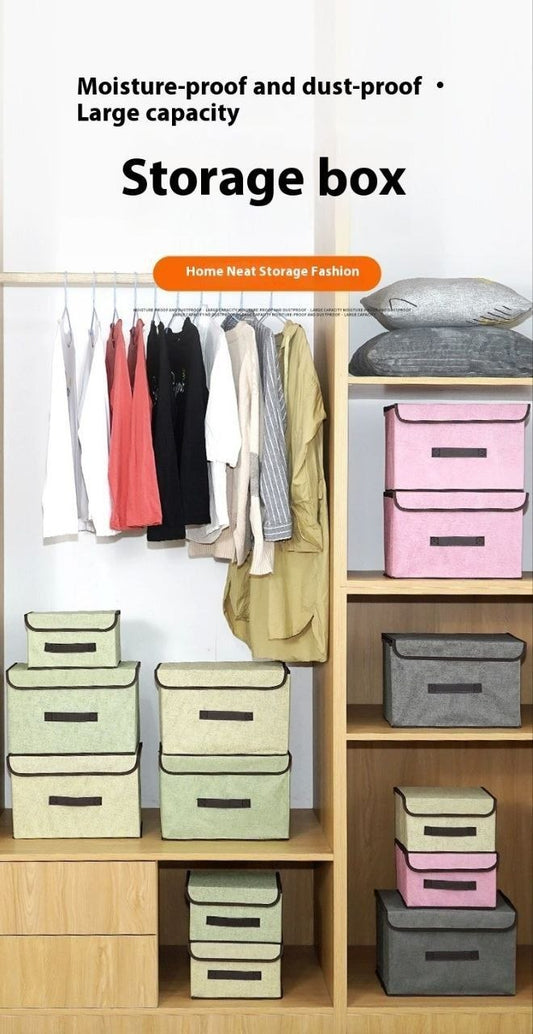 Boîte de rangement en tissu pliable صندوق تخزين قماشي قابل للطي