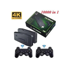 جهاز ألعاب كلاسيكي صغير بدقة 4K، يConsole TV HDMI 4K Double Manette Sans Fil et Jeux Rétro Inclus