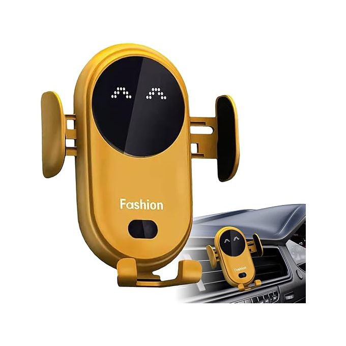 حامل شاحن السيارة اللاسلكي، تثبيت تلقائي، دوران 360 درجة Support de chargeur sans fil de voiture