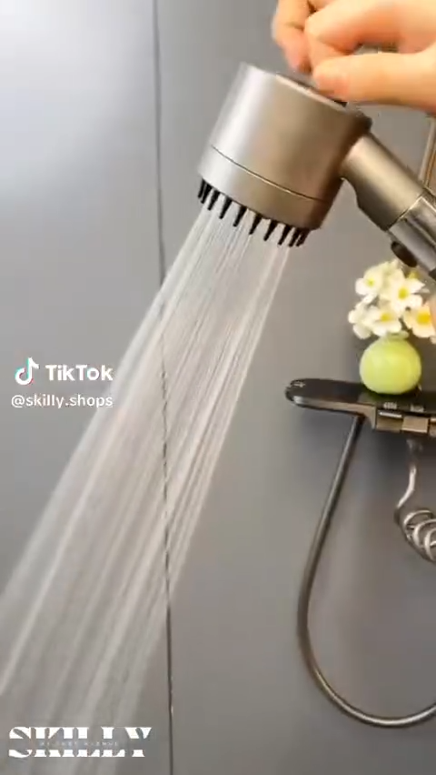 رأس دش مع دش محمول باليد، رؤوس دش عالية الضغط Pommeau de douche avec douchette à main, combiné haute pression