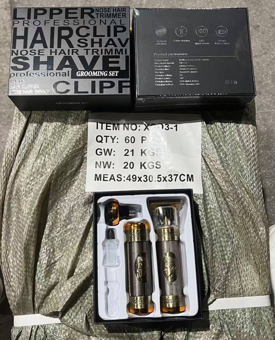 ماكينة حلاقة كهربائية احترافية 3 في 1 Tondeuse Électrique Professionnelle 3 en 1 Kit Grooming Homme