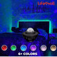 جهاز عرض ليلي مزود بإضاءة على شكل نجمة مصباح موسيقى Projector night light star lampe de musique romantique LED 3en1 avec télécommande minuterie haut-parleur