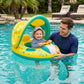 Bouée Bébé Siège avec Parasol Amovible, Bateau Gonflable مقعد عائم للأطفال مع مظلة شمسية قابلة للإزالة، قارب قابل للنفخ