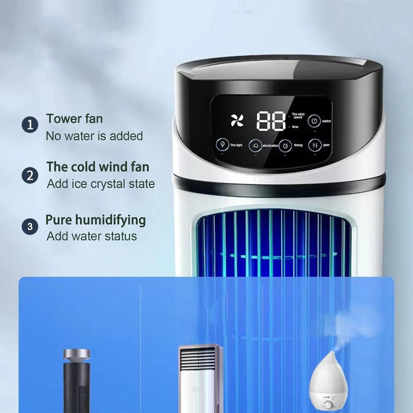 S10 Mini Climatiseur portable personnel مكيف هواء تبخيري شخصي صغير محمول