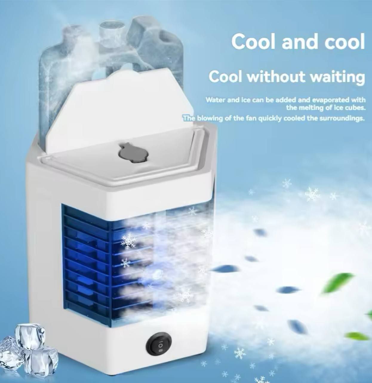 Mini Climatiseur portable USB pour maison مكيف هواء صغير محمول يعمل بمنفذ USB للمنزل والمكتب والسيارة