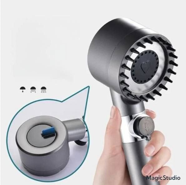 Turbocharged Shower head Pommeau de douche de massage رأس دش