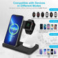 3in1 Foldable wireless Charger شاحن لاسلكي قابل للطي 3 في 1