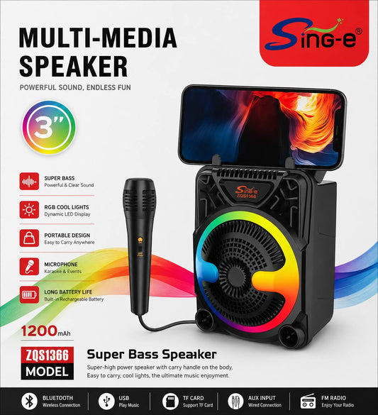 Multi-Media Speaker 1200MAH ZQS1366