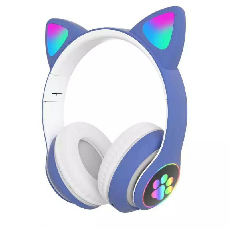 Casque Bluetooth5.0 Pour Chat Music Headset Cat Ear Headphones Wireless Enceintes PC