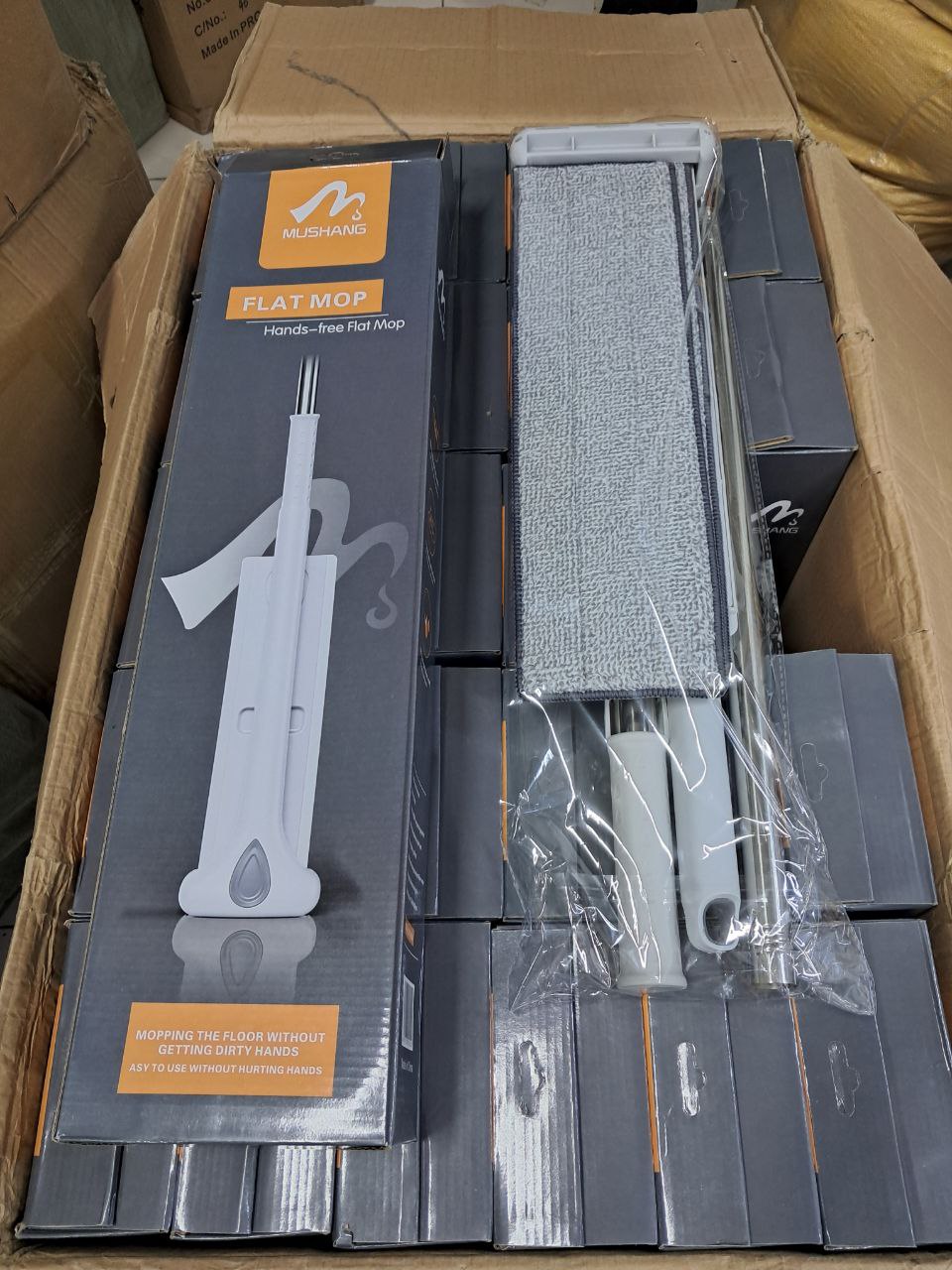 جفاف تنظيف مزدوج الاستخدام رطب وجاف لإزالة الغبار Kit de vadrouille plat Nettoyant pour sol Accessoire