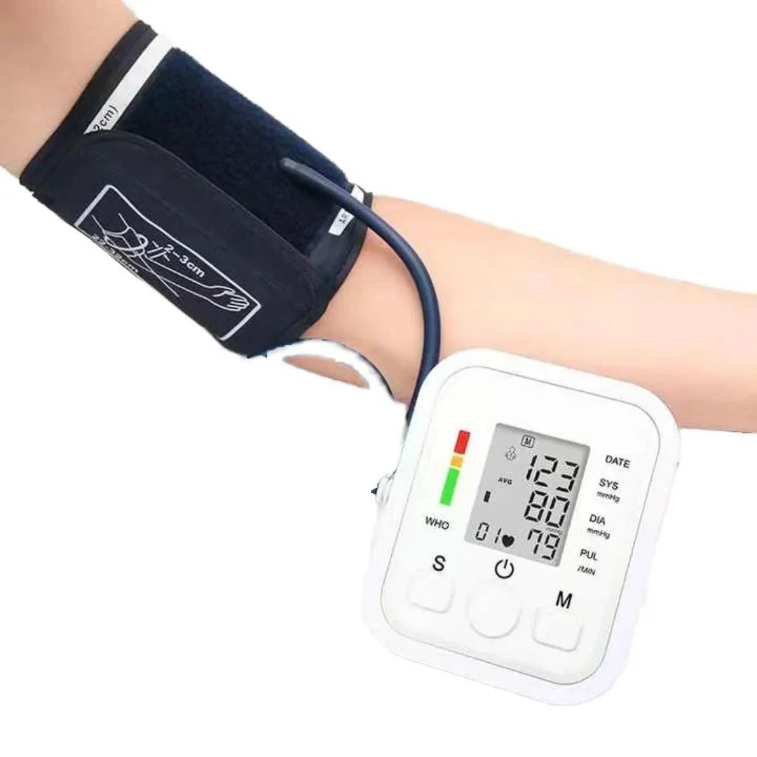 Tensio-mètre Moniteur de pression artérielle LCD fréquence جهاز قياس ضغط الدم LCD معدل قياس ضغط الدم