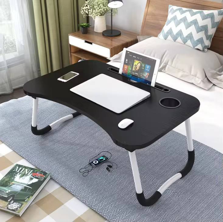 Table de lit pour ordinateur portable, bureau pliable et portable