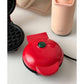 Mini gaufrier électrique rouge compact صانعة الوافل الكهربائية الصغيرة الحمراء المدمجة