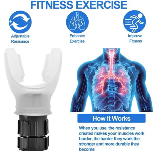 جهاز تدريب التنفس المصنوع من السيليكون، جهاز تهوية الرئة Appareil d'entraînement respiratoire en silicone, ventilateur pulmonaire