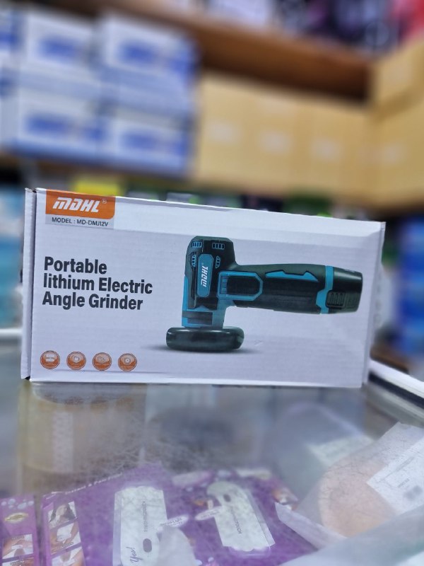 آلة صنفرة وقطع لاسلكية احترافية ببطاريتين MAHL Portable Lithium Electric Angle Grinder 2 Batteries