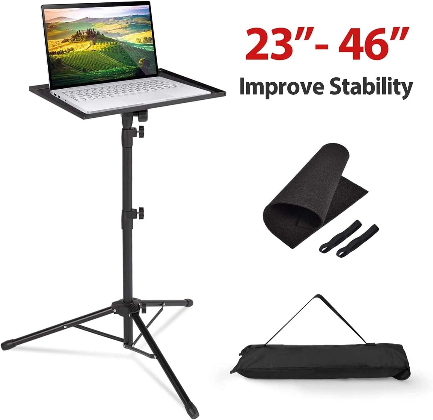 Support PC Portable Réglable en Aluminium Pour Ordinateur حامل كمبيوتر محمول قابل للتعديل مصنوع من الألومنيوم لأجهزة الكمبيوتر