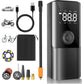 Inflateur de pneu Compresseur d'air portable, pompe à air sans fil pour pneus de voiture منفاخ إطارات محمول، ضاغط هواء، مضخة هواء لاسلكية لإطارات السيارات
