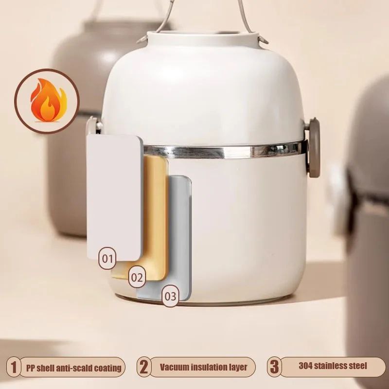 Lunch box boîte repas isotherme Inox