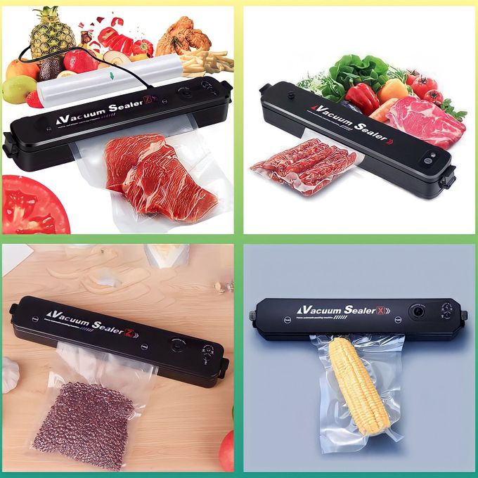 VACUUM Cealer,Machine d'emballage sous vide avec 10 sacs آلة تغليف بالتفريغ الهوائي مع 10 أكياس