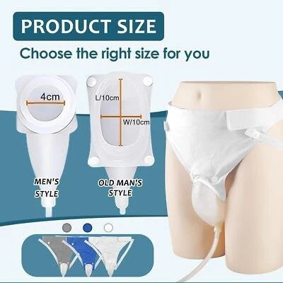 جهاز تجميع بول قابل للارتداء للرجال Collecteur d'urine portable pour hommes avec capsule de recueil d'urine réutilisable en silicone