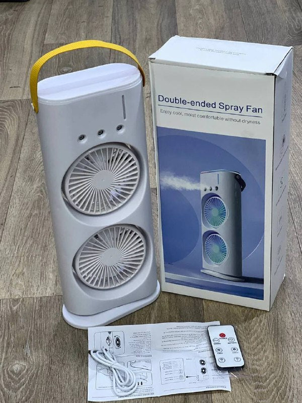 Double-Ended Spray Fan Mini Climatiseur مروحة رش مزدوجة الأطراف