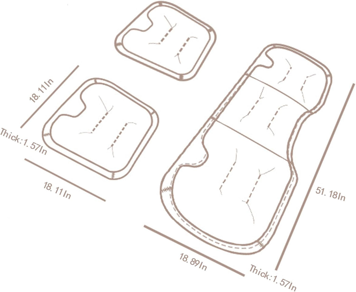 غطاء ووسادة مقعد السيارة Housse Siège Coussin Voiture