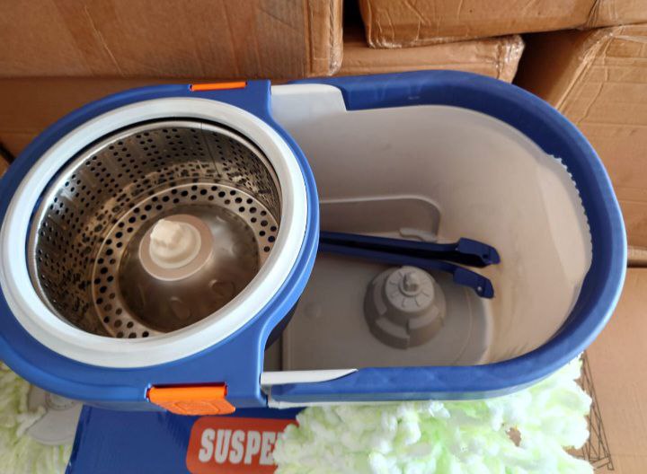 مجموعة ممسحة دوارة فاخرة للتنظيف العميق Nettoyage Profond, Ensemble de Vadrouille Rotative